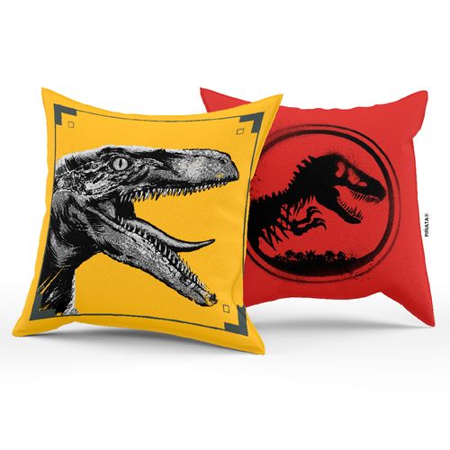 Almohadon Jurassic Yellow-Red