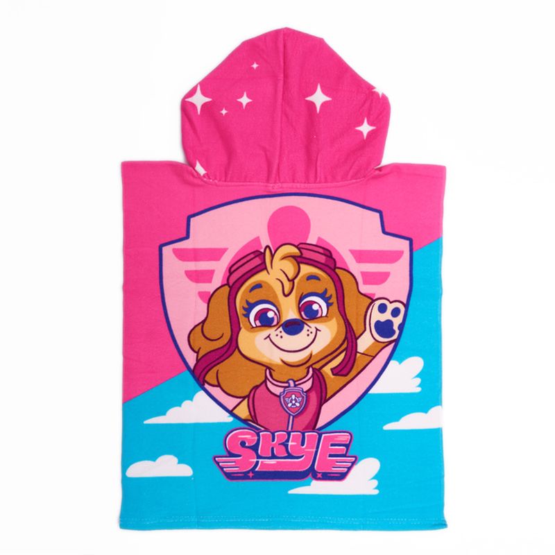 Poncho In Microfibra Paw Patrol – Asciugamano Da Spiaggia A Rapida Asciugatura Per Bambini