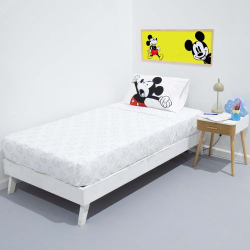 Juego de Sábanas Mickey Classic White