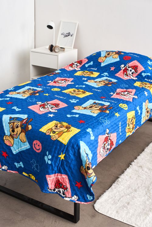 Cubrecama Ultra Soft 11/2 Plaza Paw Patrol