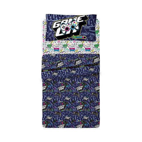 Juego de Sábanas 1 1/2 plaza GAMER - Level UP!