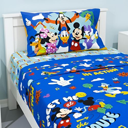 Juego de Sábanas 1 1/2 Plaza Mickey V