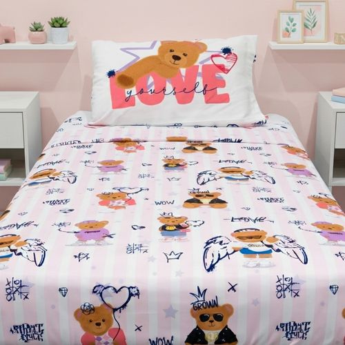 Juego de Sábanas 1 1/2 Plaza CUDDLE BEARS