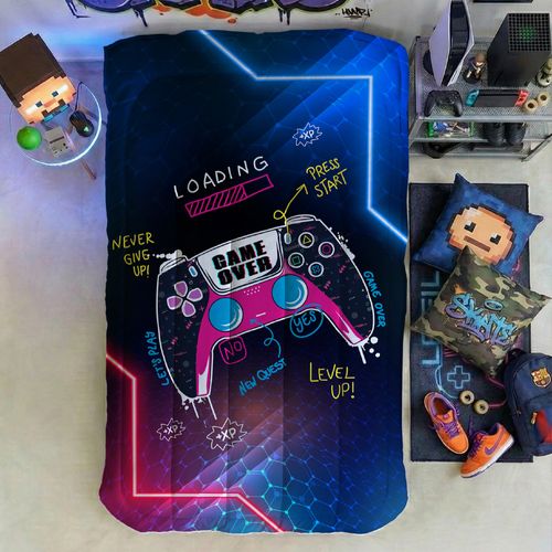 Acolchado 1 1/2 plaza GAMER