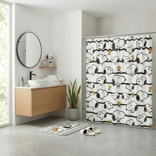 Cortina de Baño Snoopy
